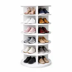 GENERICO - Organizador Zapatero Giratorio 360° Estante Repisa 6 Niveles