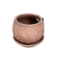 DEROMA - Maceta Victoria 37 Malva con plato