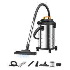 GENERICO - Aspiradora Industrial Polvoagua 30l 2000w Color Negro