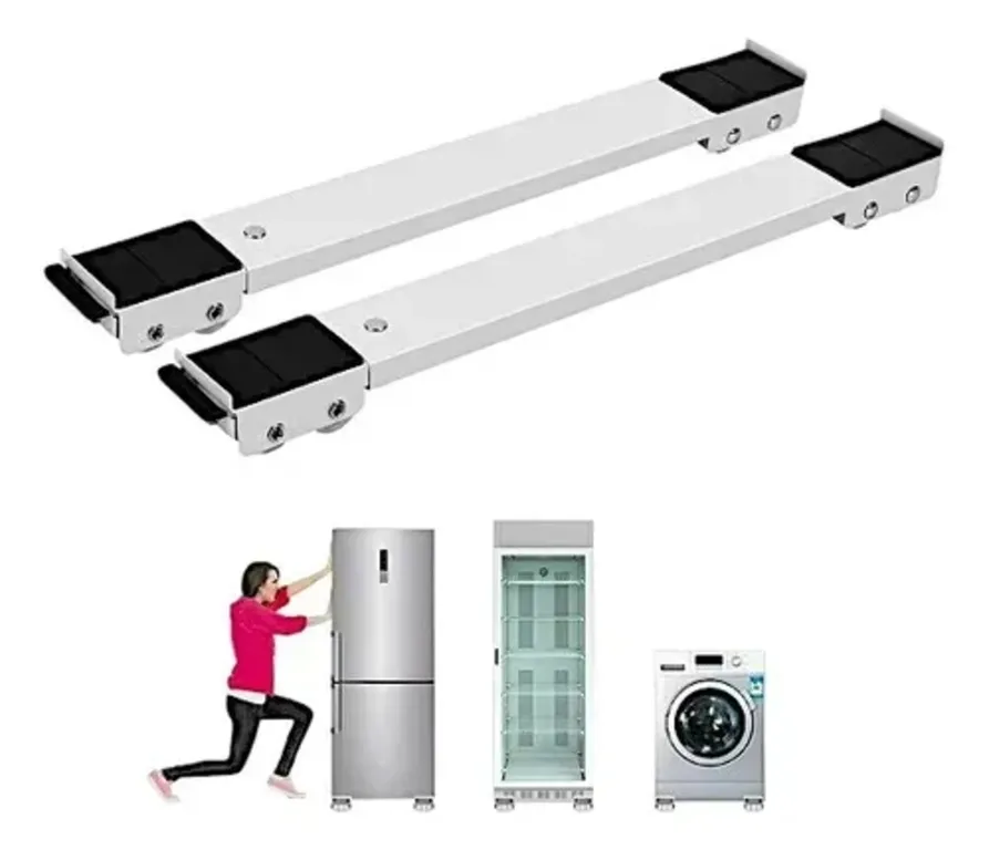IRM Soporte De Muebles Con Ruedas Y Freno Base Ajustable Rodillo Lavadora Refrigerador FIGOIMPORT