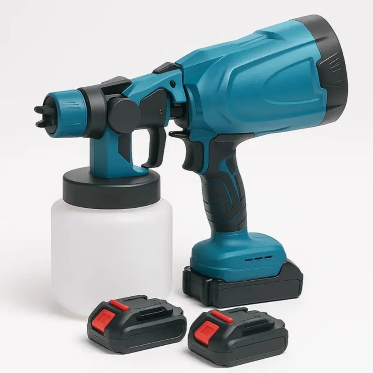 MOVI - Pistola de Pintar Eléctrica Inalámbrica – Alta Potencia con 2 Baterías y Cargador