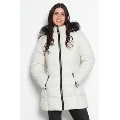 WADOS - PARKA MANGA LARGA CON CAPUCHA Y CIERRE EN DELANTERO