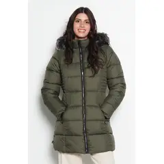 WADOS - PARKA MANGA LARGA CON CAPUCHA Y CIERRE EN DELANTERO