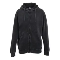 NIXON - Polerón Hombre Zipper Black Logo Back Rainbow