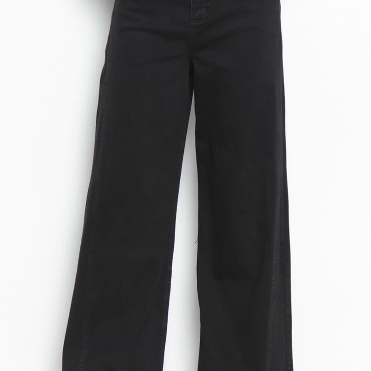 WADOS - JEANS MUJER PIERNA WIDE TIRO ALTO PRETINA BASICA UN BOTON