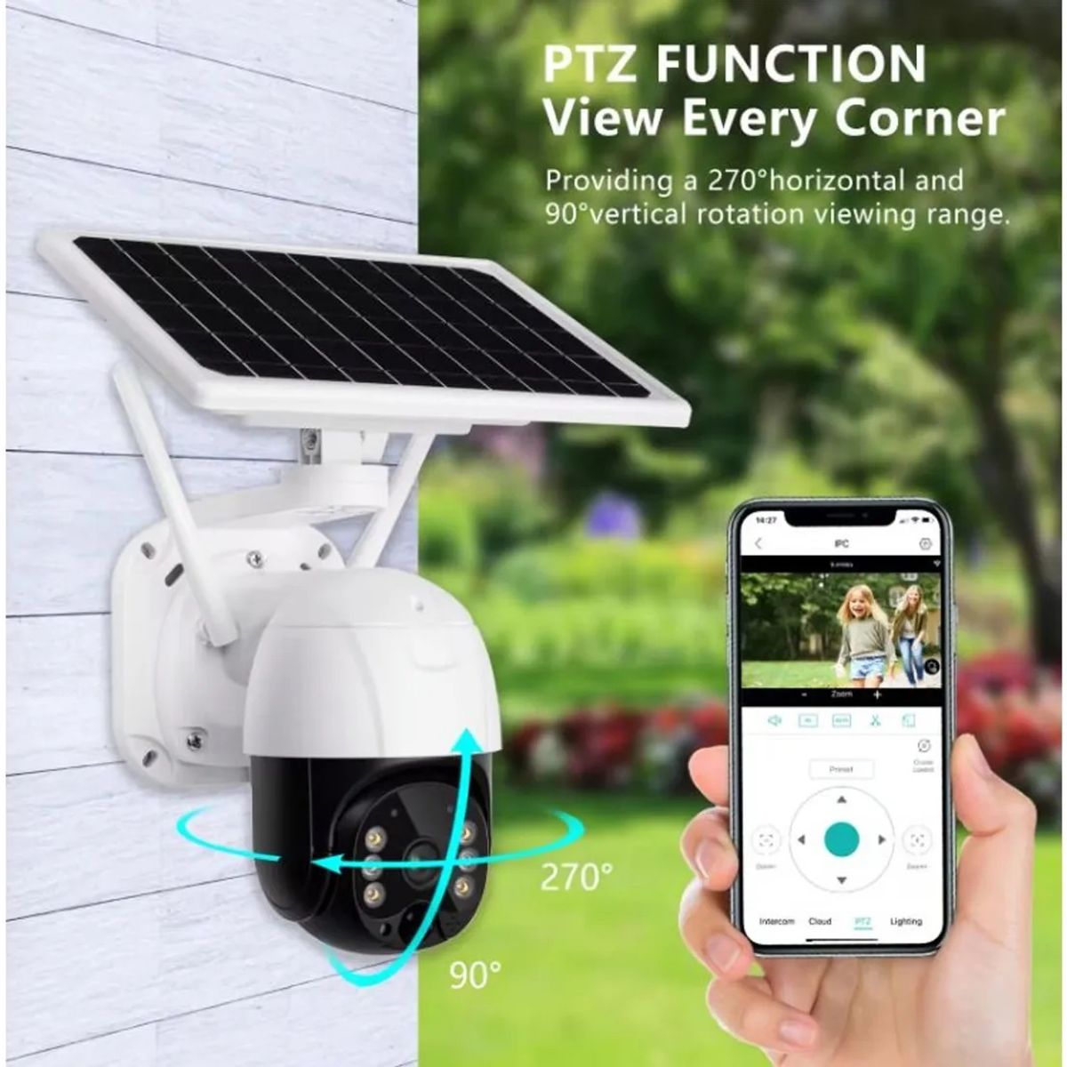 DOPA - Cámara Seguridad Solar Wifi Exterior Hd Visión Nocturna Blanco Agregar a favoritos