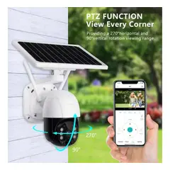 DOPA - Cámara Seguridad Solar Wifi Exterior Hd Visión Nocturna Blanco Agregar a favoritos