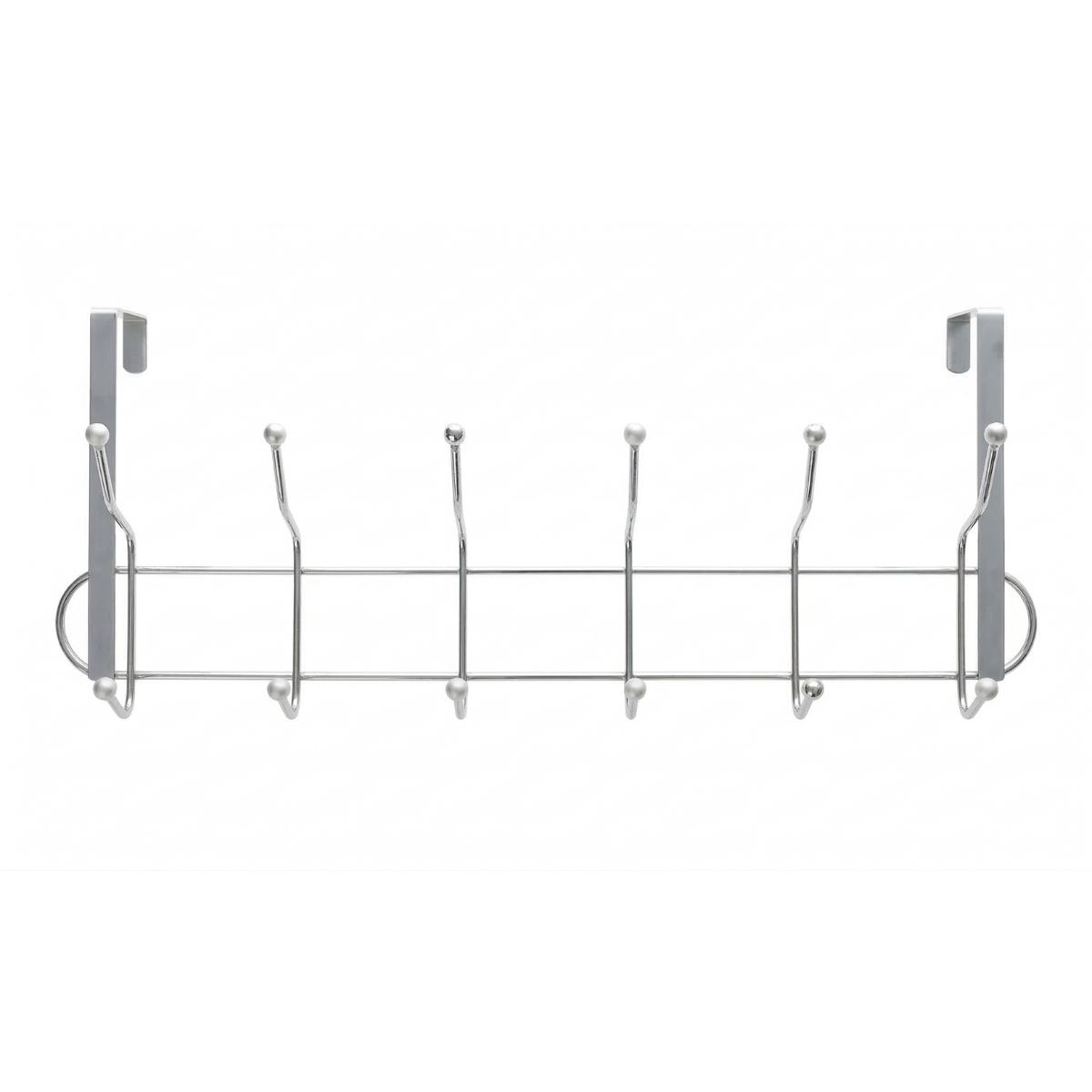 GENERICO - Colgador Perchero De Metal Para Puertas 6 Ganchos Dobles
