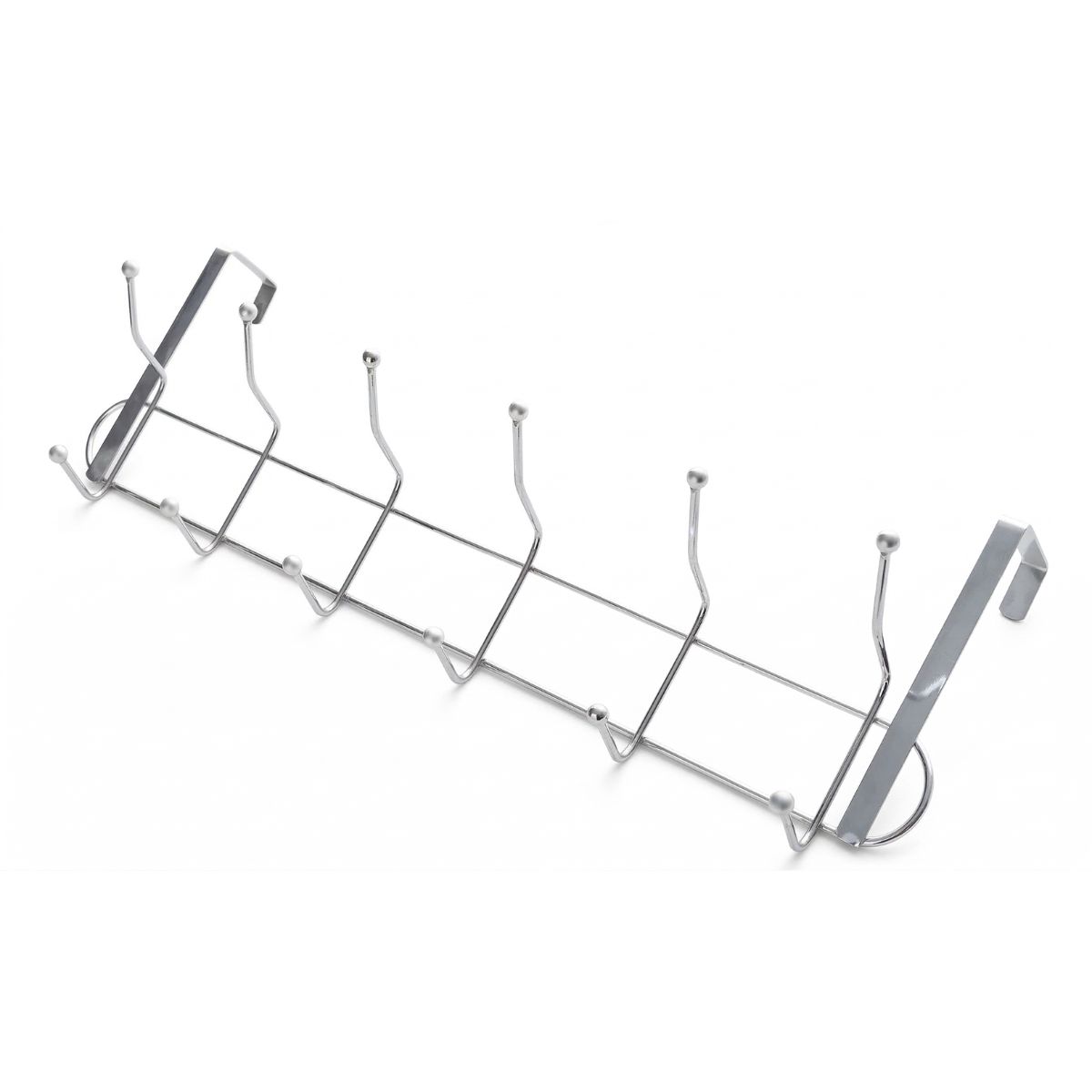 GENERICO - Colgador Perchero De Metal Para Puertas 6 Ganchos Dobles