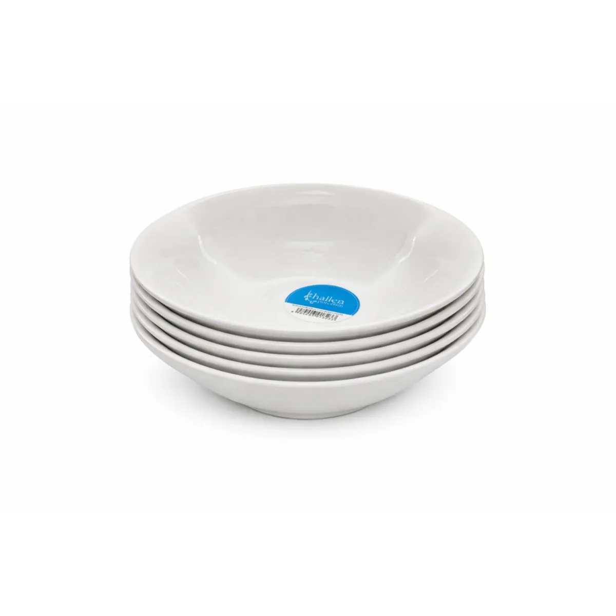HALLEN - Plato Hondo Grande Porcelana  Plato Sopa Hallen - 23cm X6