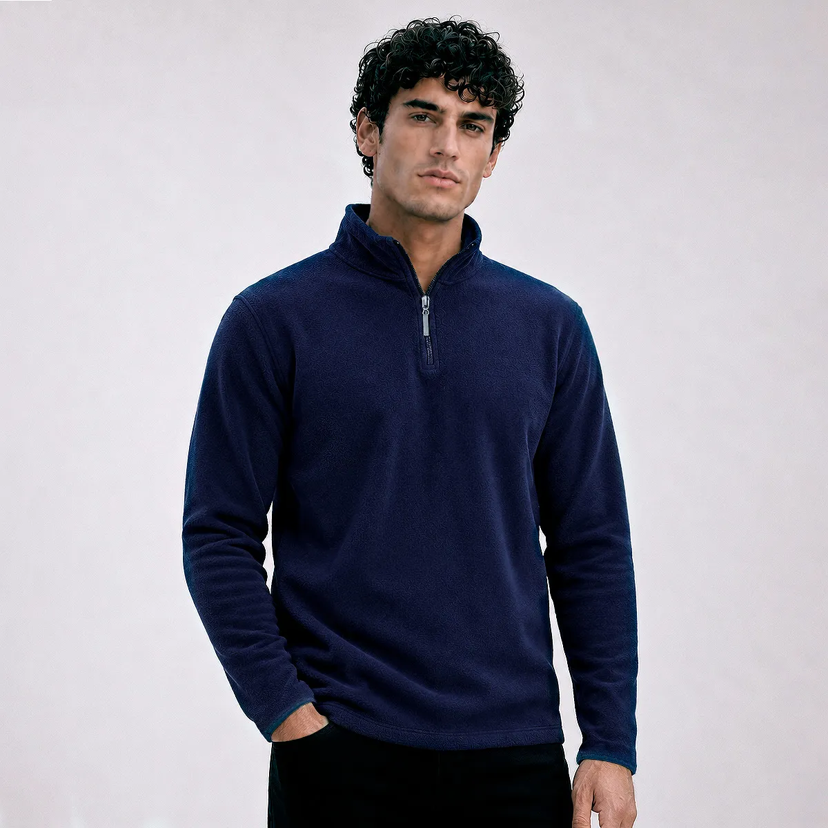 ROLY - Polera micropolar manga larga hombre