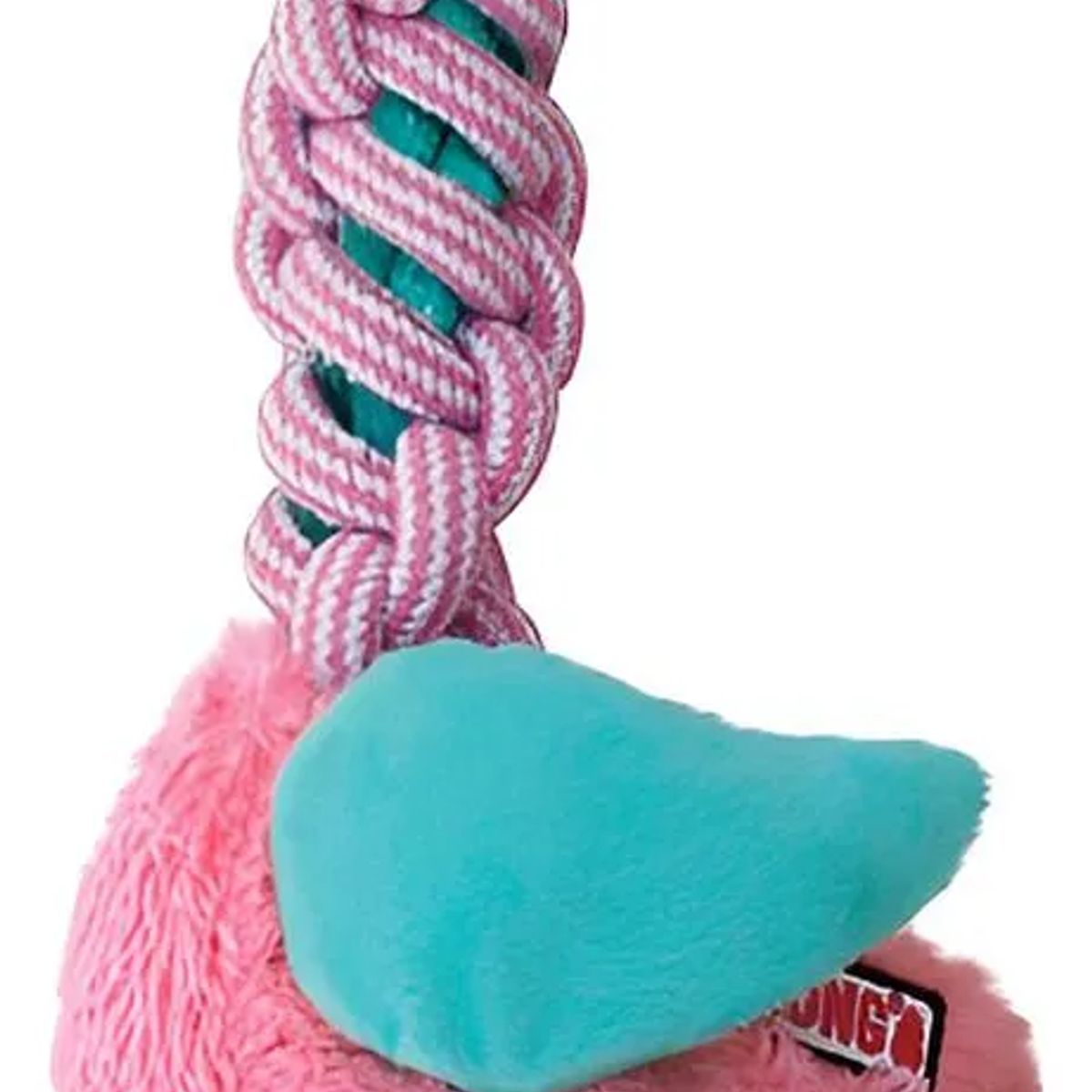 KONG - Juguete Para Perro Peluche Kong Twists Knots Squeak Talla Ml Rosa Flamingo - Rosa - M/L