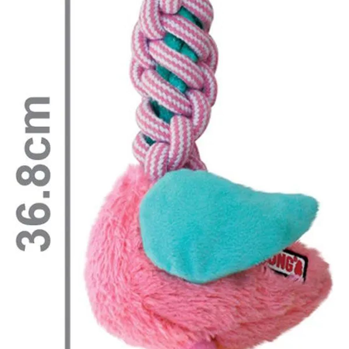 KONG - Juguete Para Perro Peluche Kong Twists Knots Squeak Talla Ml Rosa Flamingo - Rosa - M/L