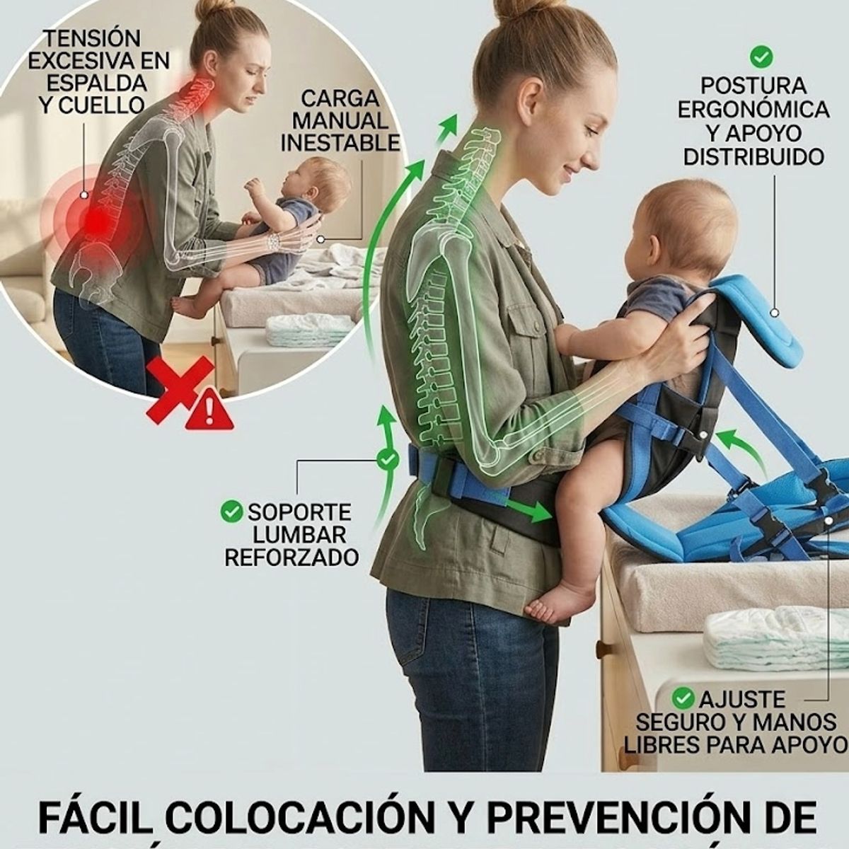 GENERICO - Faja de Soporte Maternal Ajustable  Comodidad y Apoyo