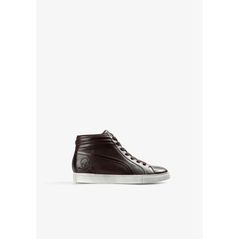 SNEAKERS ALTAS PIEL CALAVERA