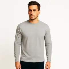 ROLY - Polera manga larga cuello polo para hombre algodón premium