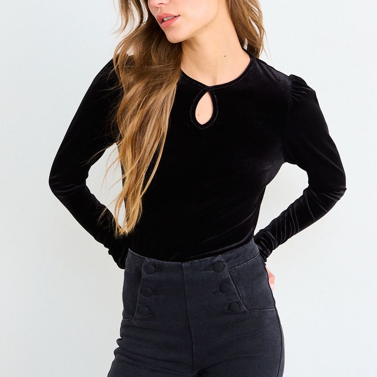 IO - Polera Lisa Mujer Negro Io
