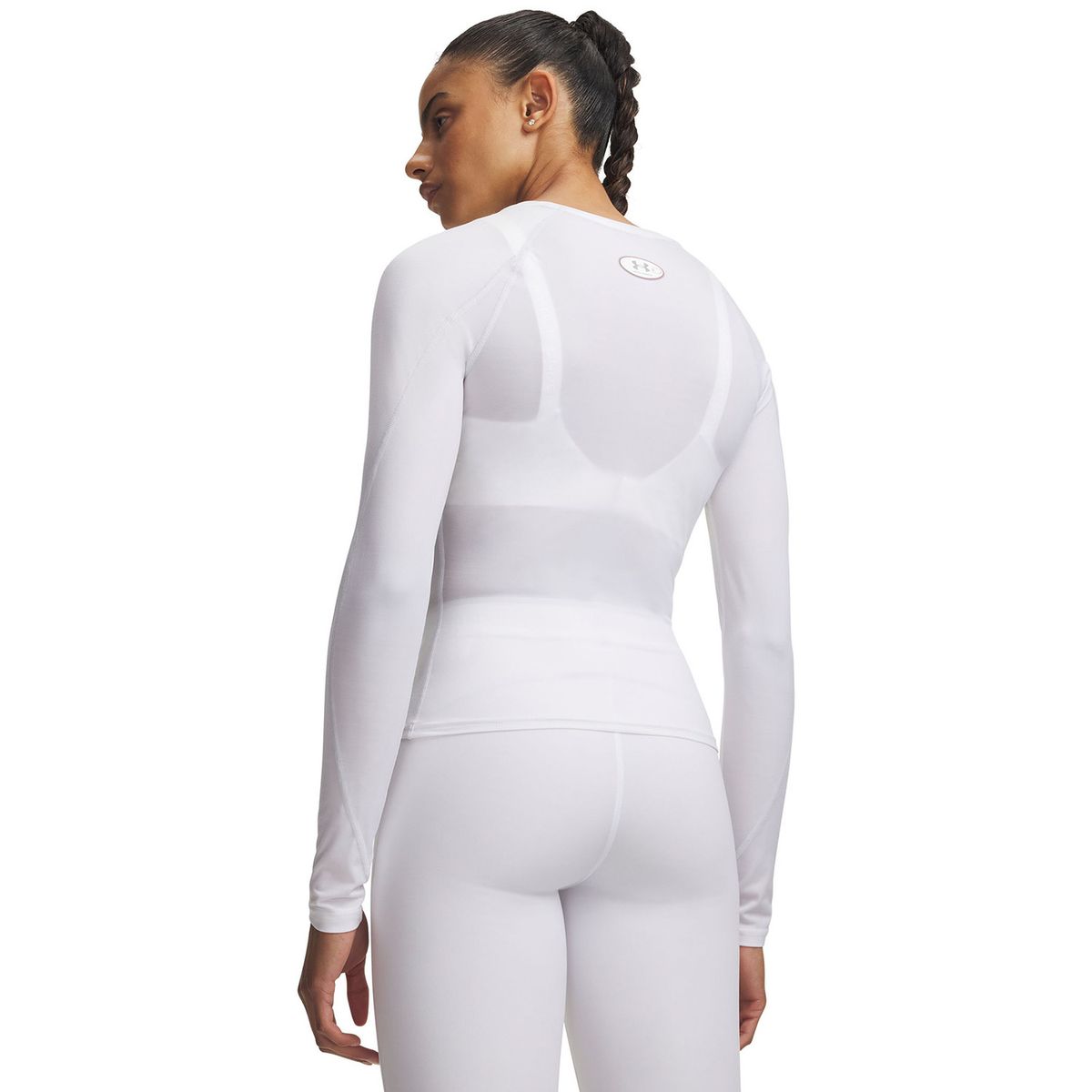 UNDER ARMOUR - Primera Capa Superior Mujer Heatgear Elite Ls Blanco UNDER ARMOUR