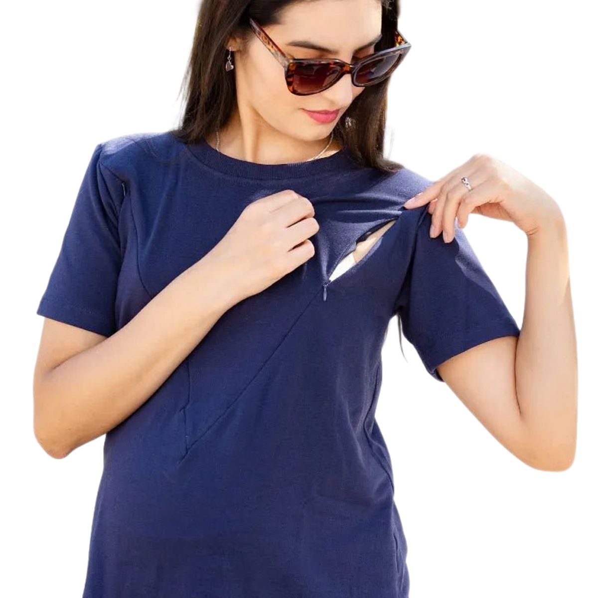 MADREMIA - Poleron Maternal Lactancia Marta con cierres Madremía