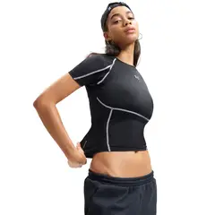 UNDER ARMOUR - Primera Capa Superior Mujer Heatgear Elite Ss Negra