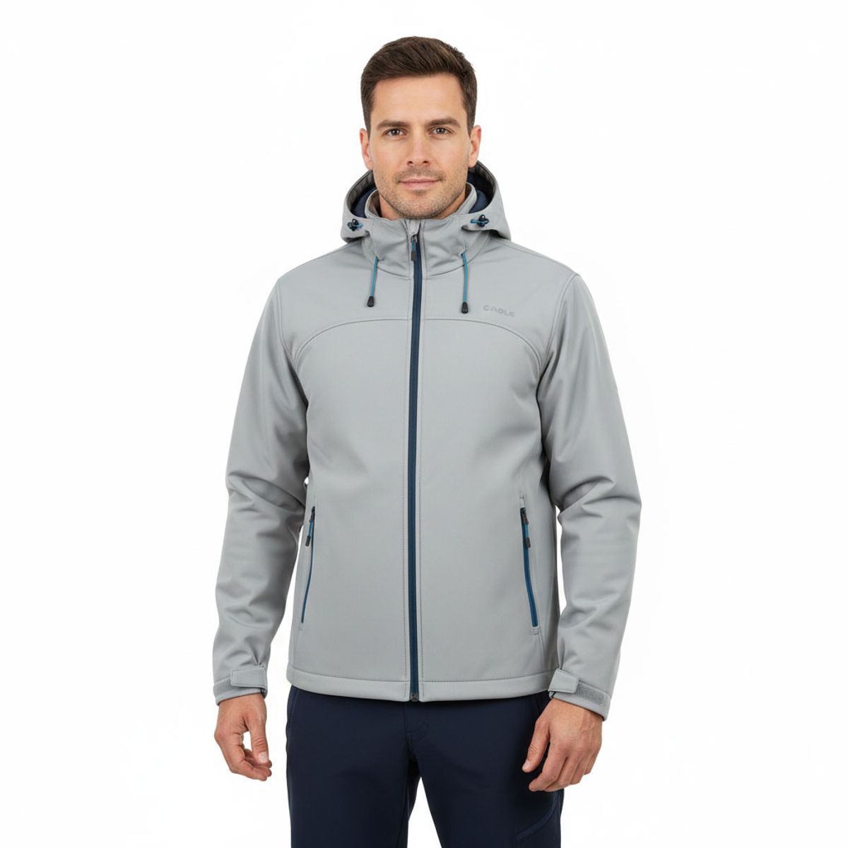 360 - Chaqueta Impermeable Hombre con Gorro Softshell RBLS Delta