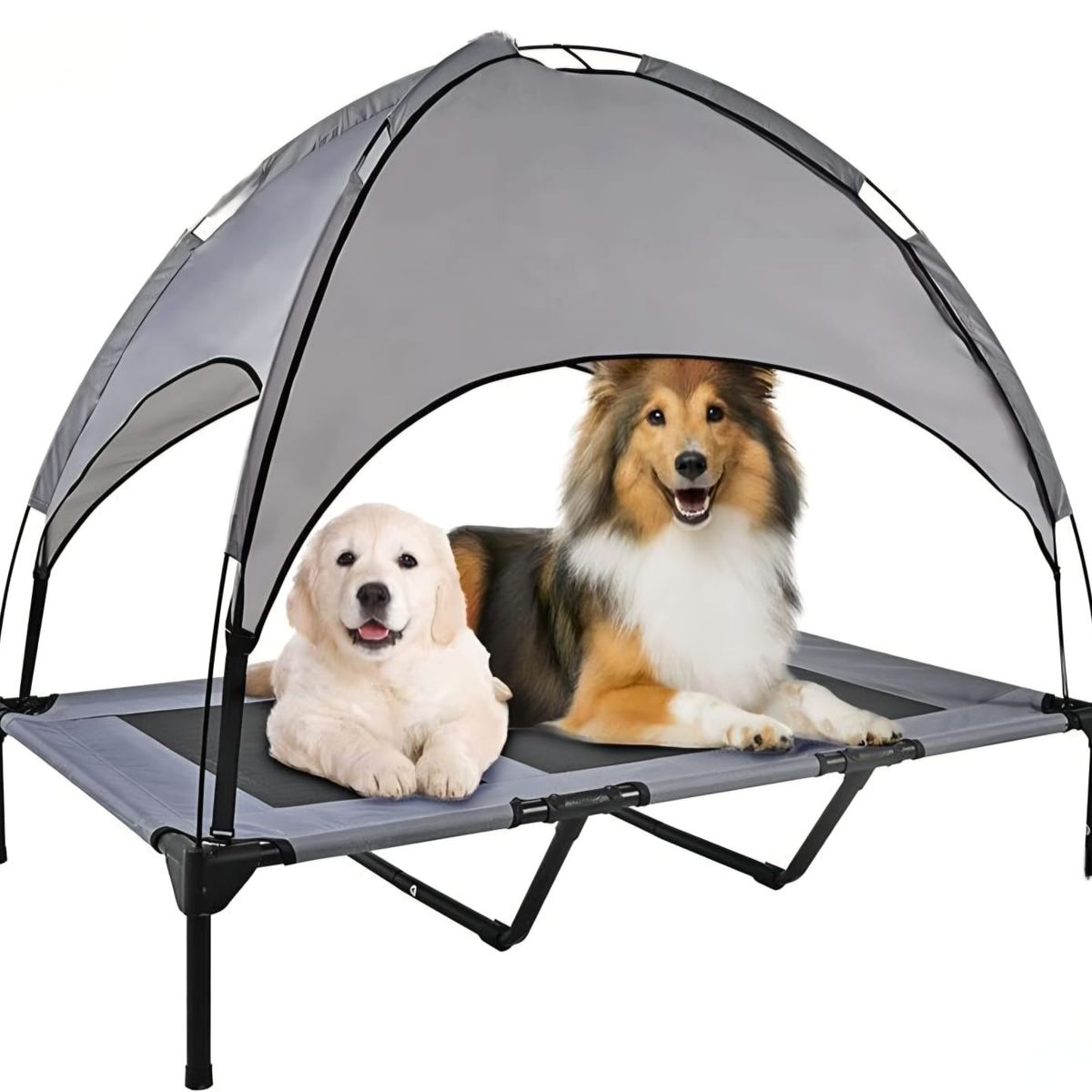 GENERICO - Cama Elevada Grande Para Perros Y Gatos Con Techo XL