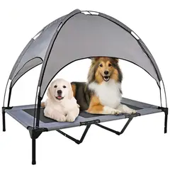 GENERICO - Cama Elevada Grande Para Perros Y Gatos Con Techo XL