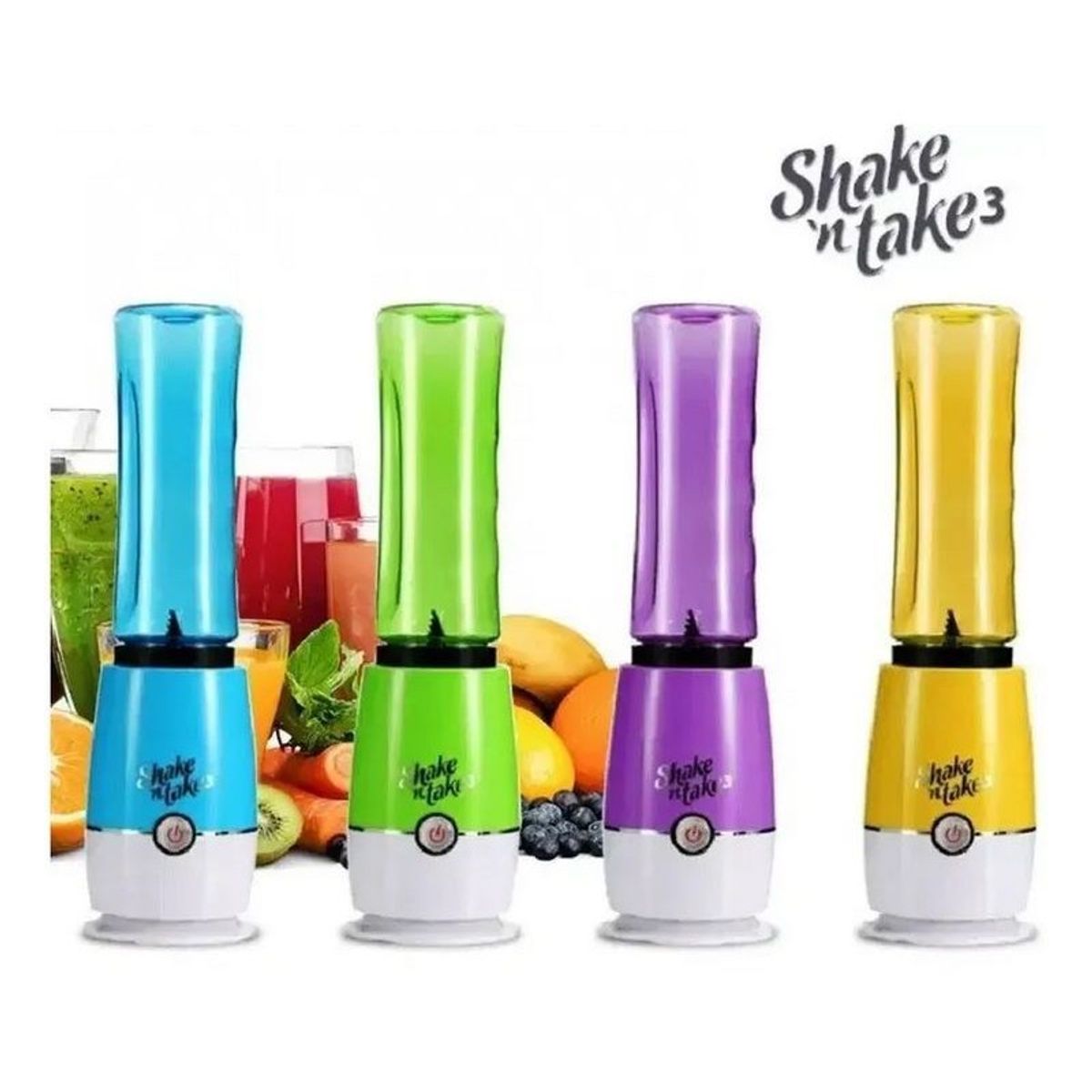 MOVI - Licuadora Personal Portátil Shake n' Take Mini Blender con 2 Vasos Deportivos