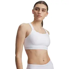 UNDER ARMOUR - Peto Mujer Heatgear Crossback High Blanco