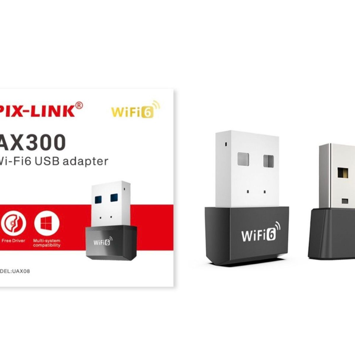 GENERICO - Nano Adaptador WiFi USB Inalámbrico 286Mbps Receptor PC