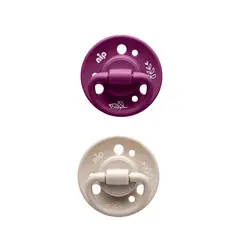NIP - Chupete de látex natural, etapa 1, 0-6m niña,