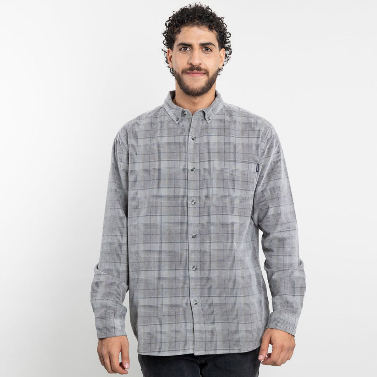 POLEMIC - Camisa cotele hombre a cuadros algodón Polemic