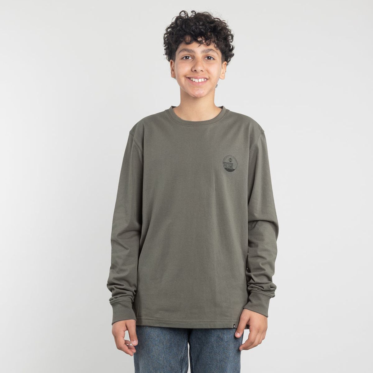 POLEMIC - Polera manga larga juvenil algodón clasico Polemic
