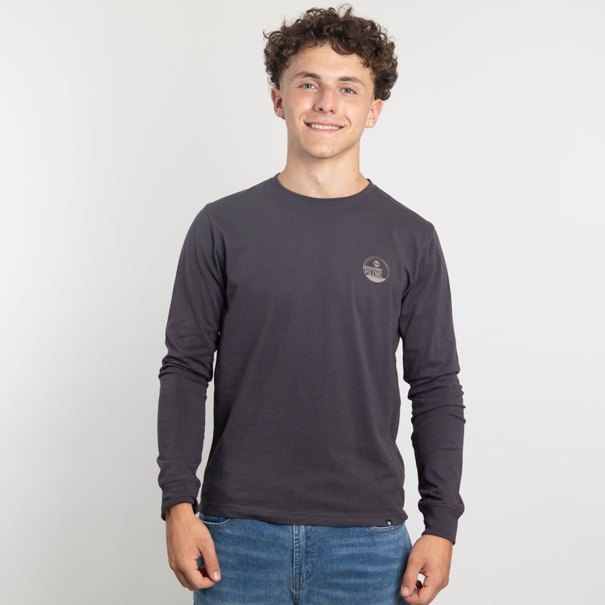 POLEMIC - Polera manga larga juvenil algodón clasico Polemic