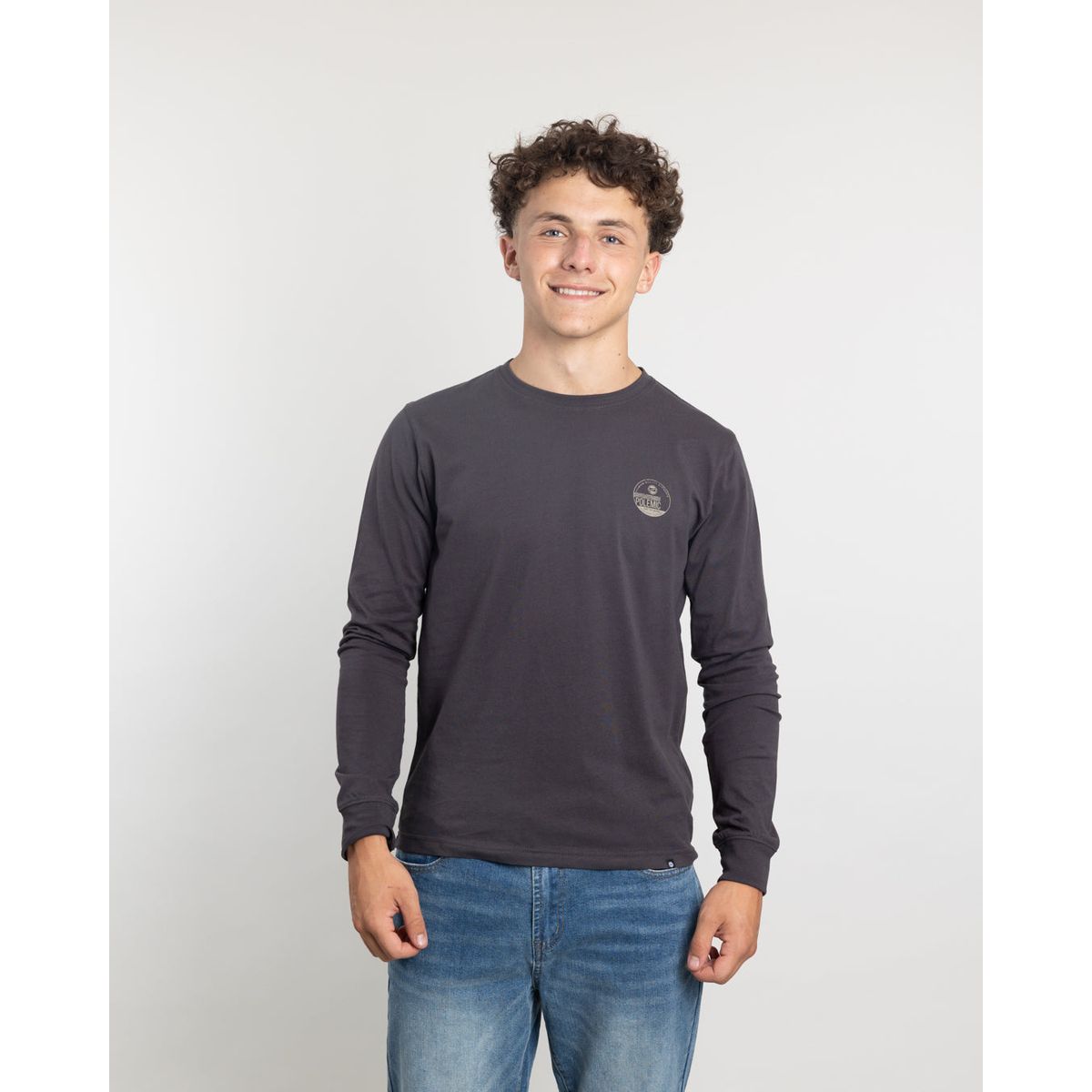 POLEMIC - Polera manga larga juvenil algodón clasico Polemic