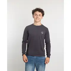 POLEMIC - Polera manga larga juvenil algodón clasico