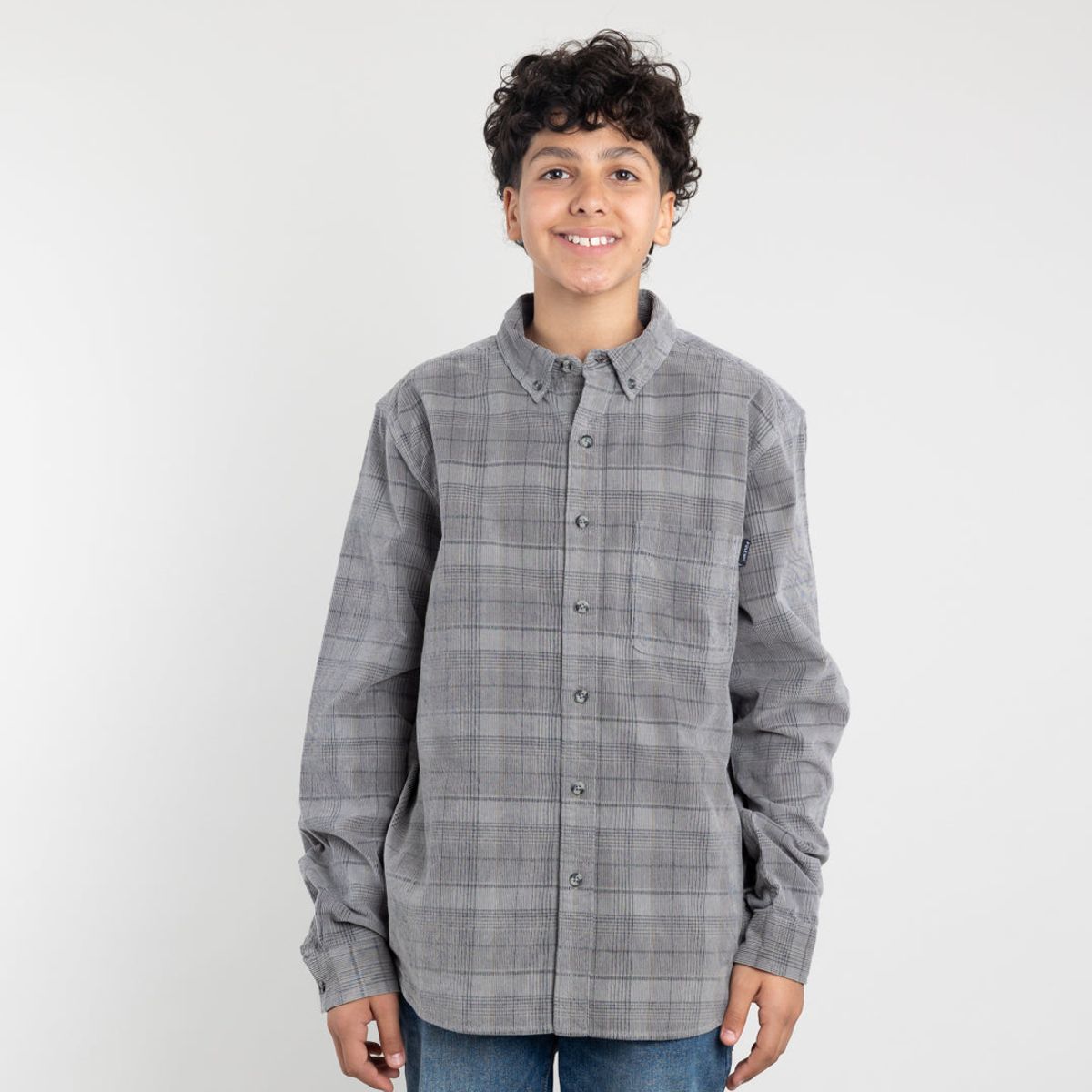 POLEMIC - Camisa cotele juvenil a cuadros algodón Polemic