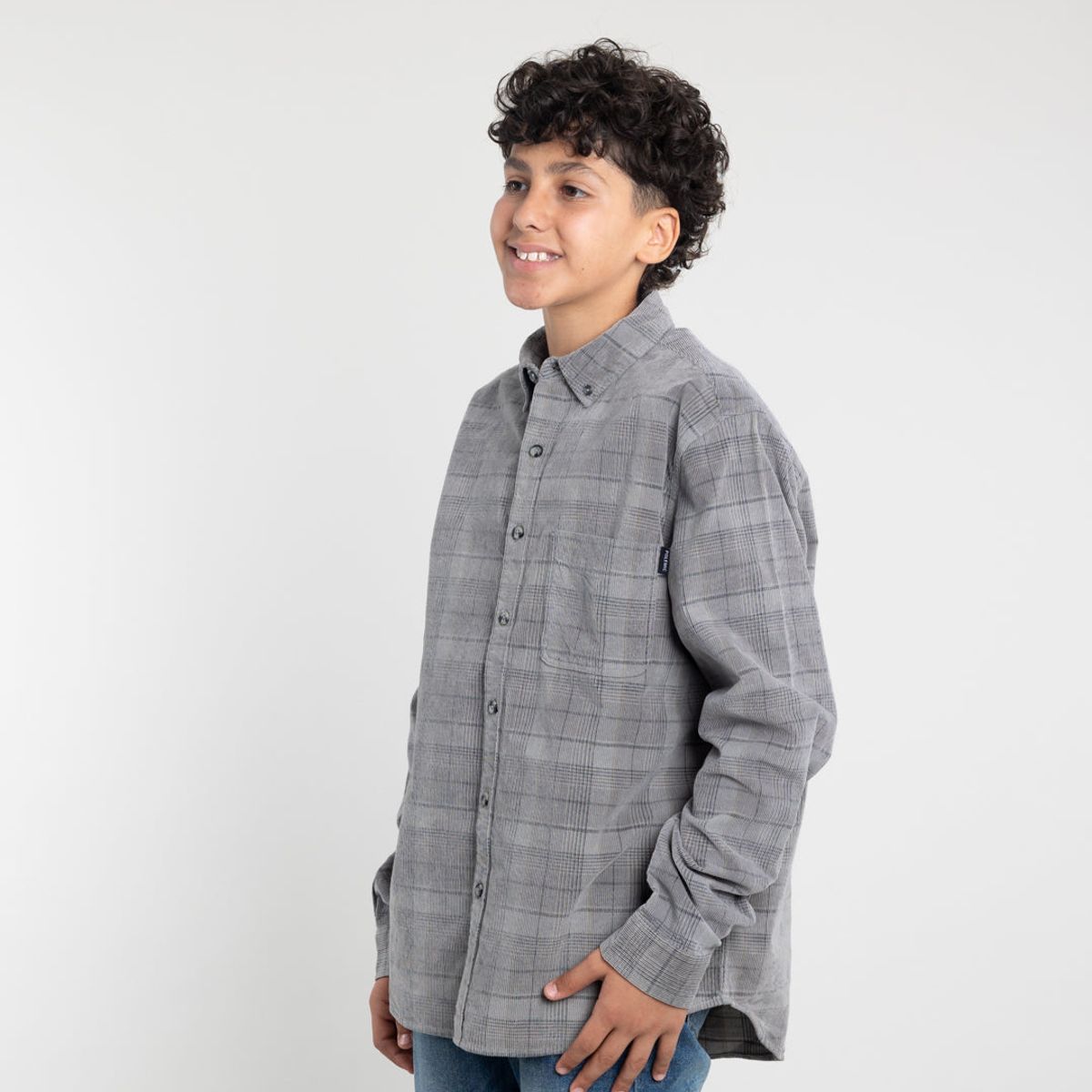 POLEMIC - Camisa cotele juvenil a cuadros algodón Polemic