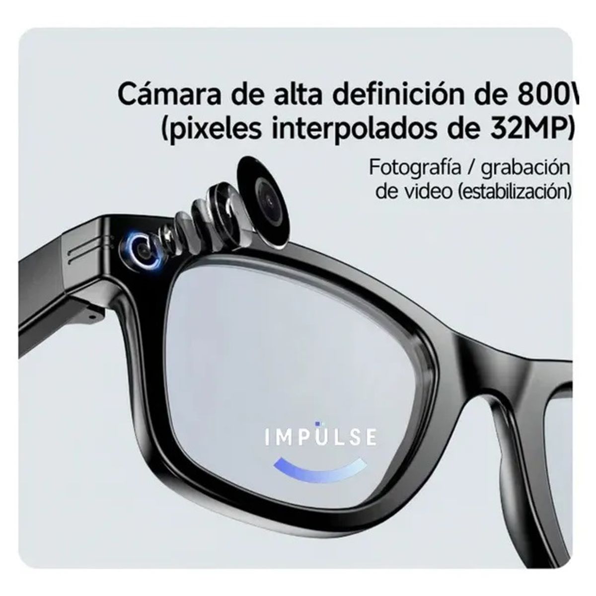 SHOP EHOME BAG - LENTES GAFAS INTELIGENTES IA CÁMARA HD WIFI AUDIO CON BLUETOOTH