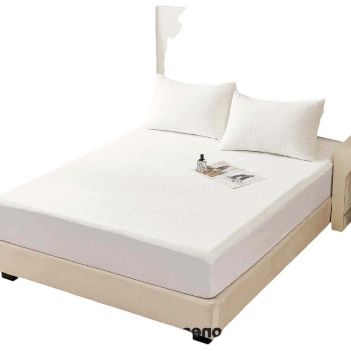 GENERICO - Cubrecolchon Plush Impermeable 2 Plazas