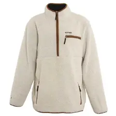 NIXON - Polerón Hombre Sherpa Half Zip Beige Brown
