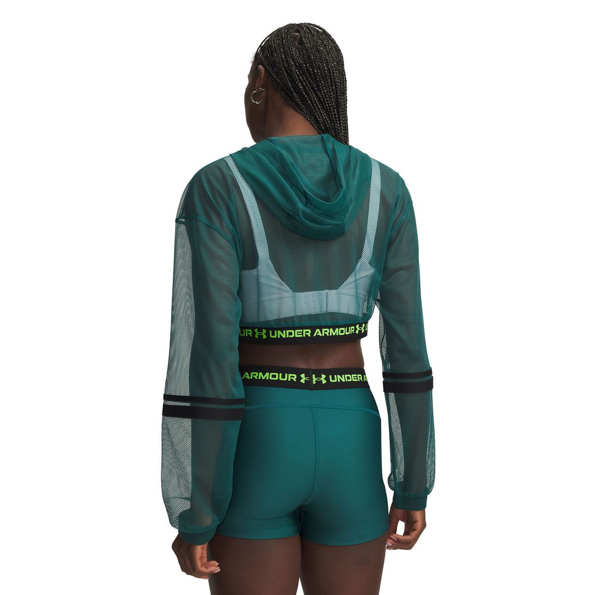 UNDER ARMOUR - Chaqueta Mujer Heatgear Mesh Full Zip Verde UNDER ARMOUR
