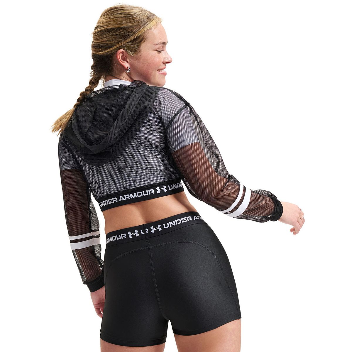 UNDER ARMOUR - Chaqueta Mujer Heatgear Mesh Full Zip Negra UNDER ARMOUR