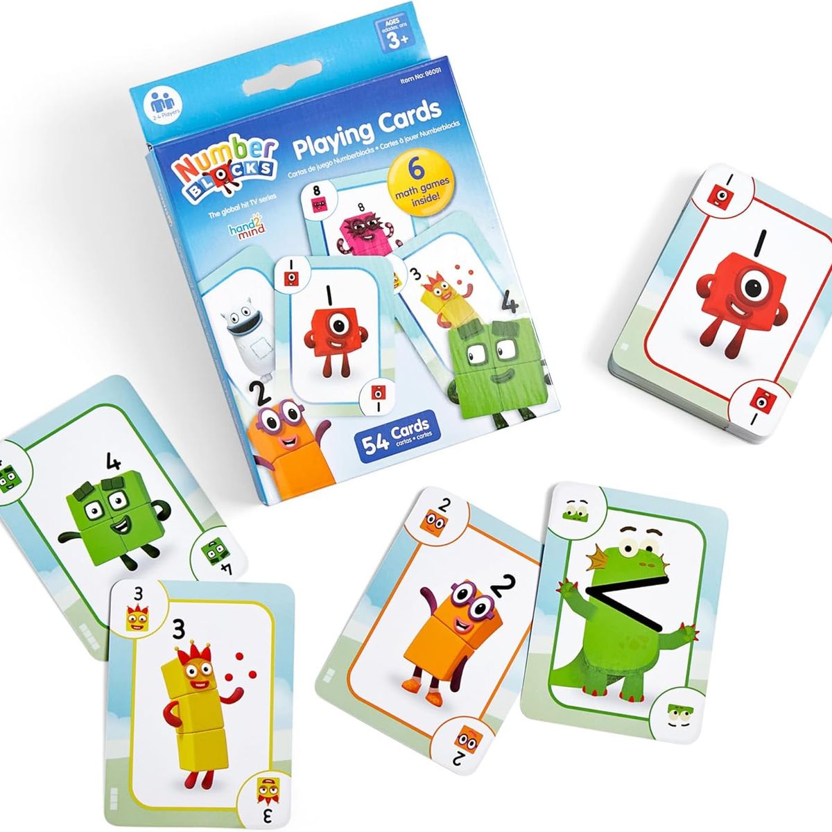 LEARNING RESOURCES - Juego De Cartas Educativo Matemáticas Numberblocks 54 Cartas