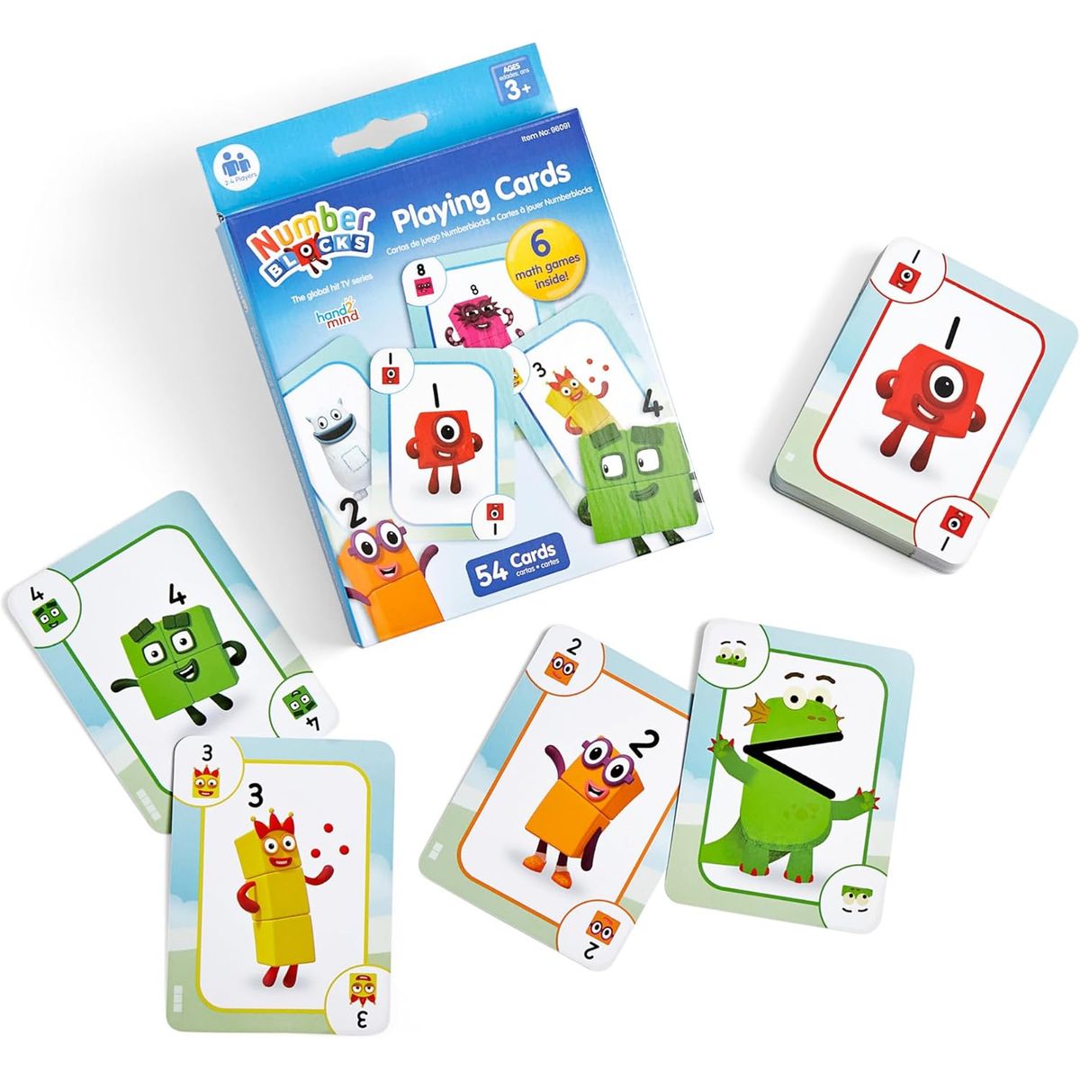 LEARNING RESOURCES - Juego De Cartas Educativo Matemáticas Numberblocks 54 Cartas