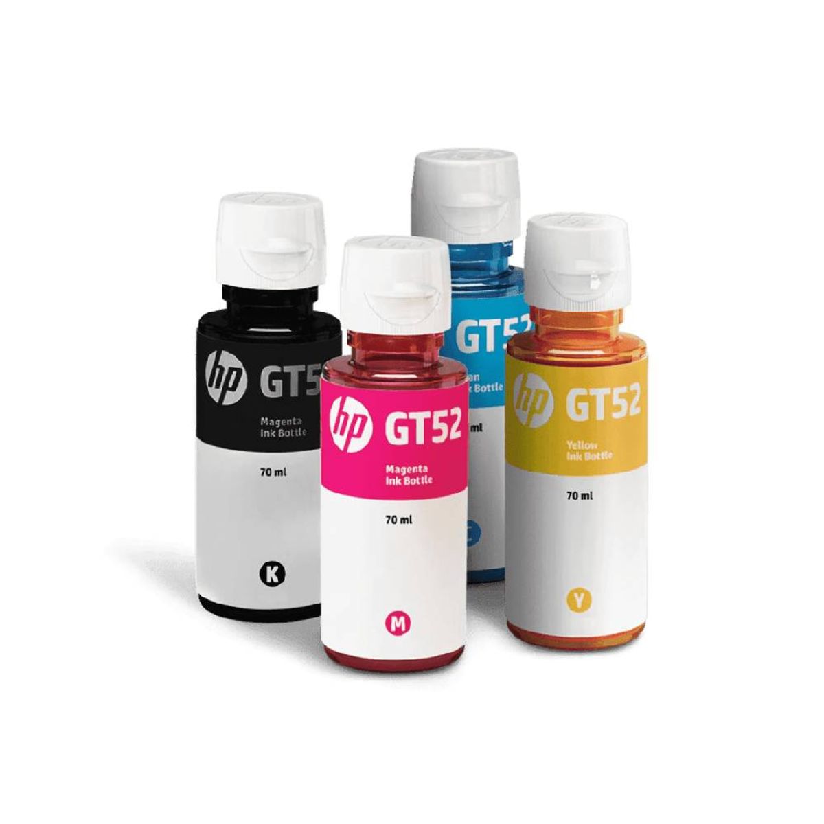 HP - Pack 4x Botellas de Tinta HP GT53GT52 BlackCyanMagentaYelloy