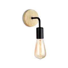 WANT - Aplique Lamparas Decorativa Soporte Madera
