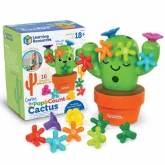 LEARNING RESOURCES - Juego Motricidad Fina Didactico Para Niños Carlos El Cactus