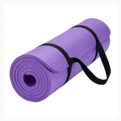 DALI - Mat de Yoga 8mm Antideslizante 183x60 cm con Bolso Color Morado