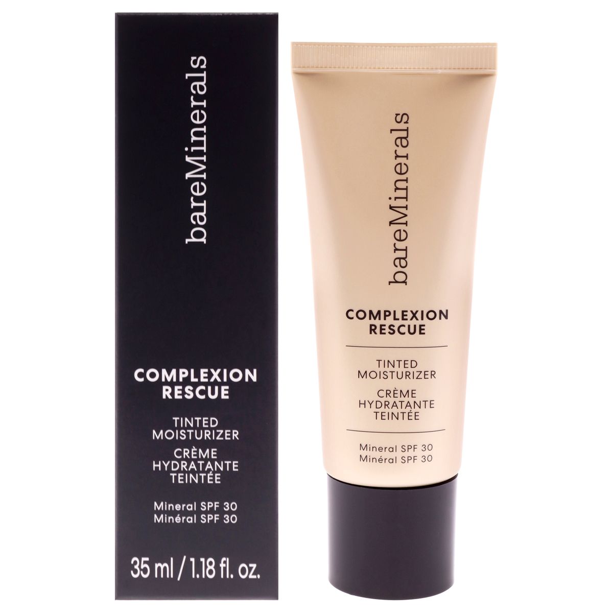 BAREMINERALS - Crema hidratante con color Complexion Rescue SPF 30 - 07 Bronceado Ámbar 35 ml bareMinerals